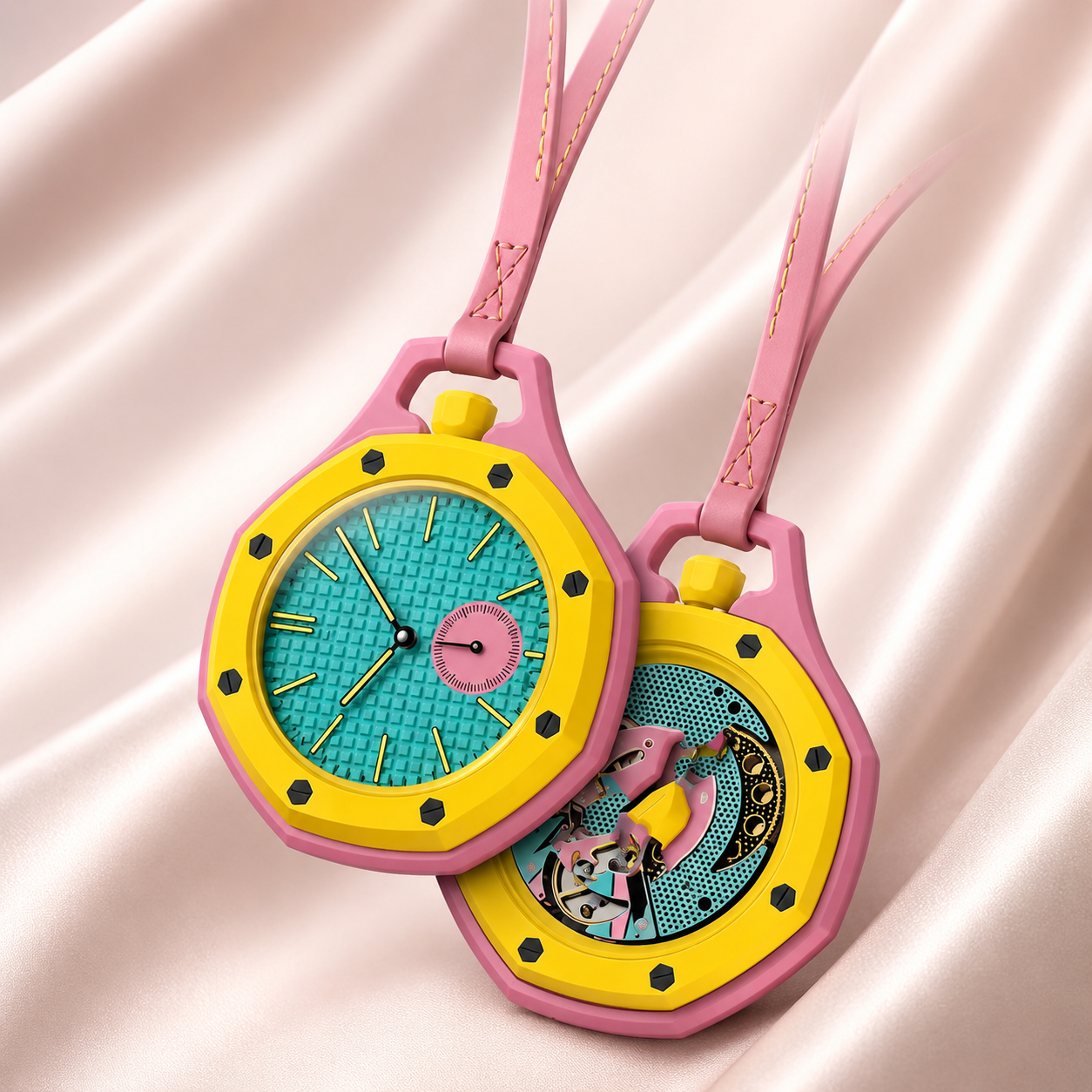 Meridian Skeleton Pocket Watch
