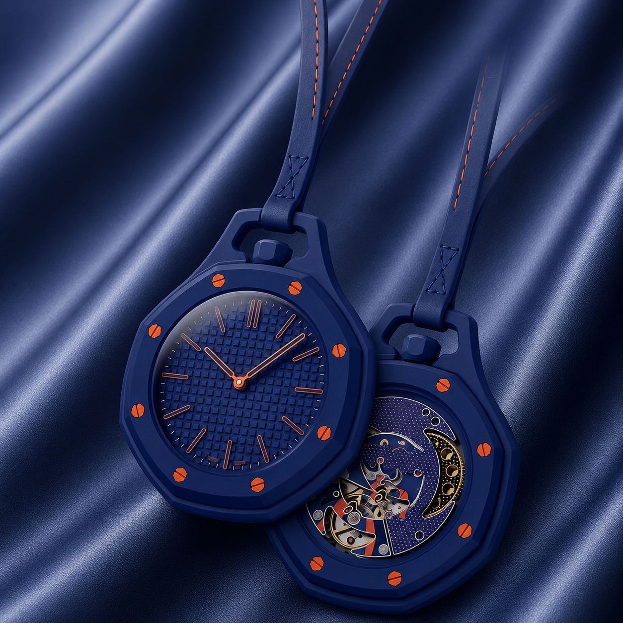 Meridian Skeleton Pocket Watch