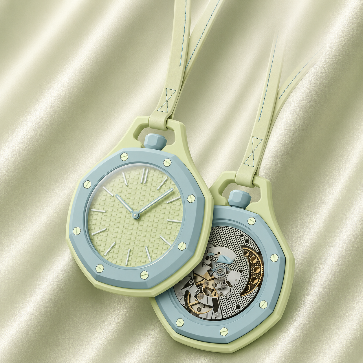 Meridian Skeleton Pocket Watch