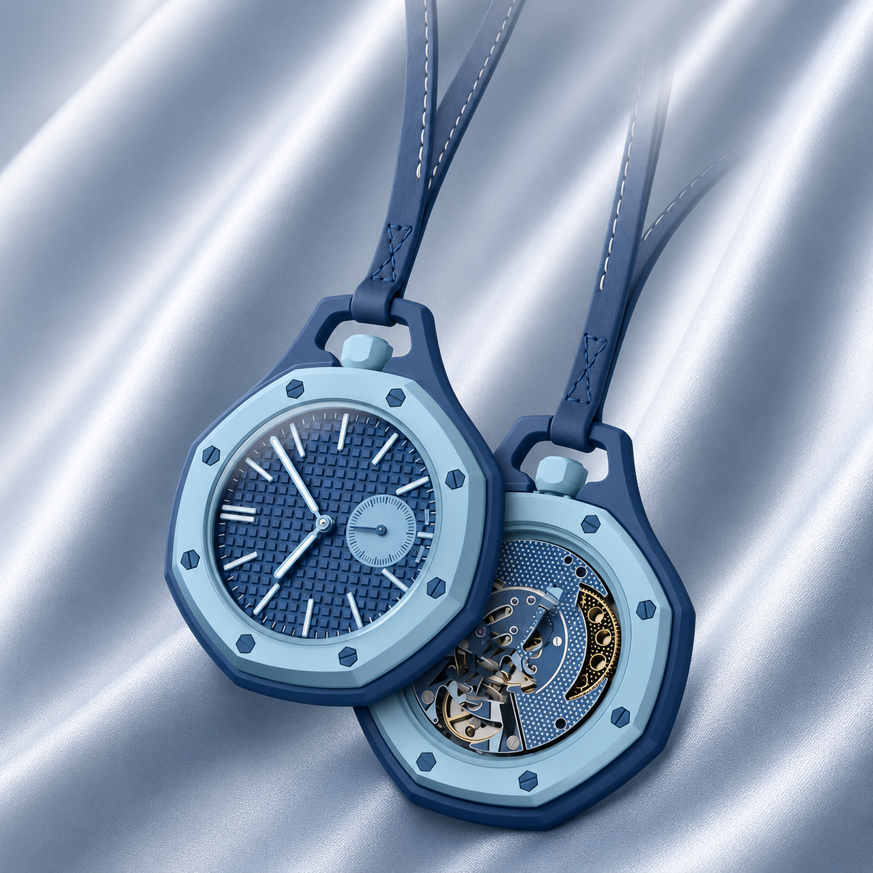 Meridian Skeleton Pocket Watch