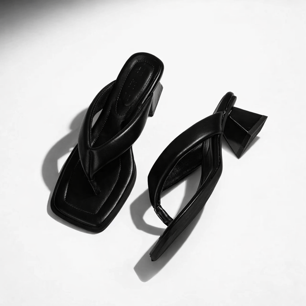 Noemi Square Mule Heels