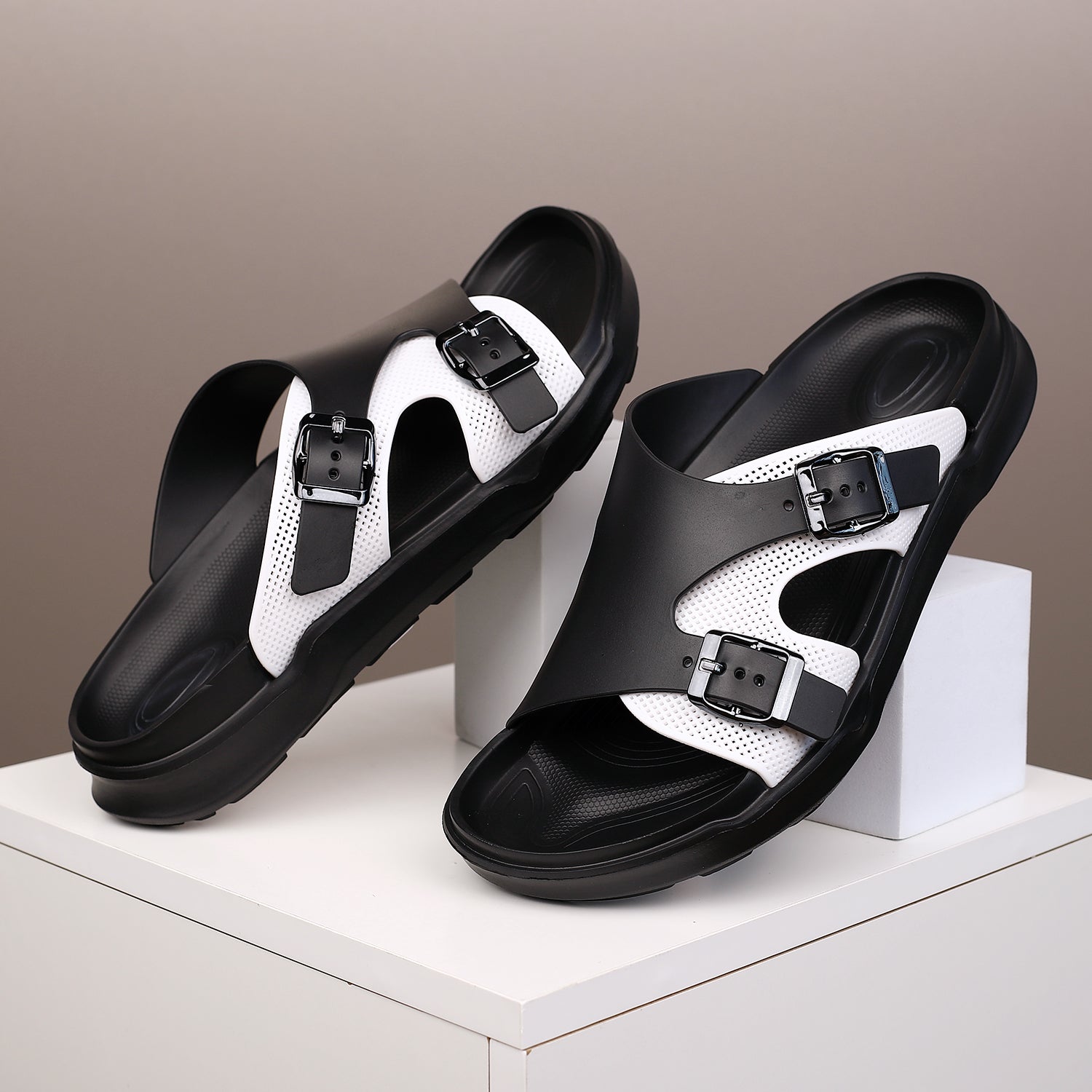 Ostin Double-Buckle Sandals