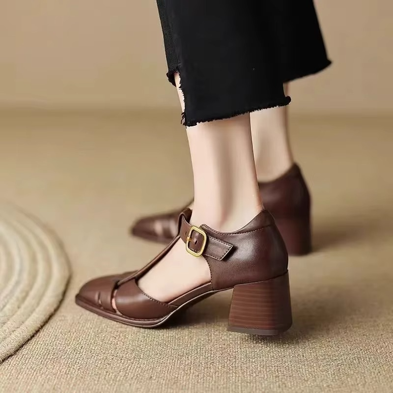 Camille Leather Heel