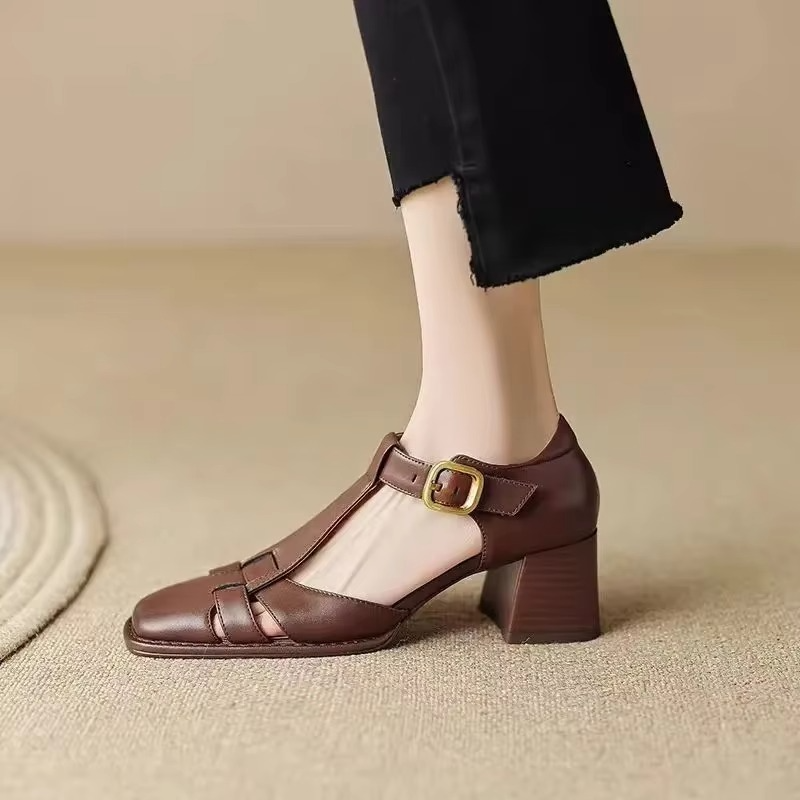 Camille Leather Heel