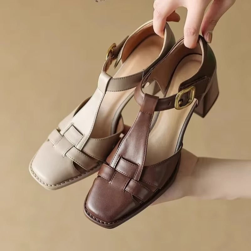 Camille Leather Heel