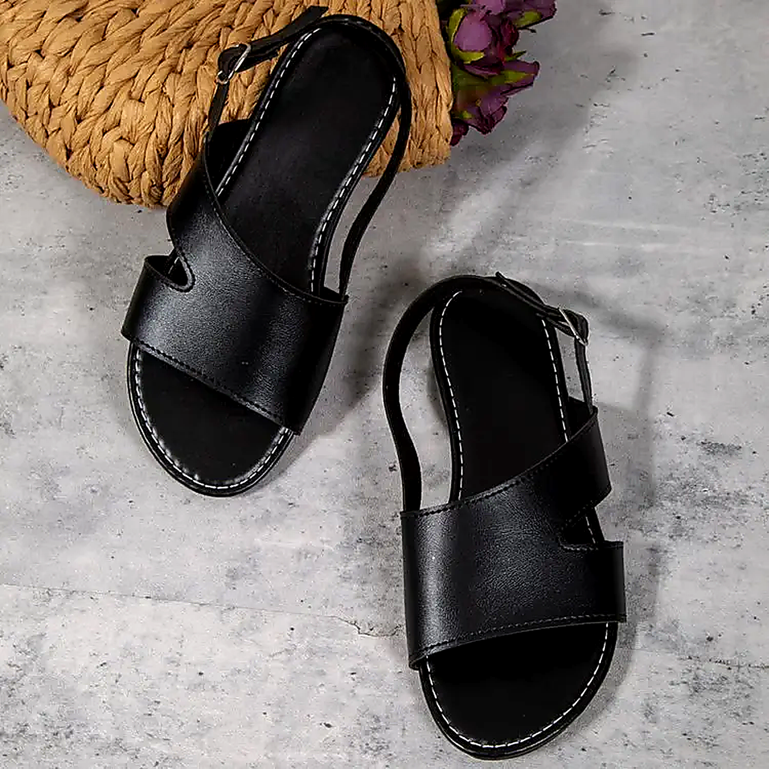 Roselle Leather Sandals