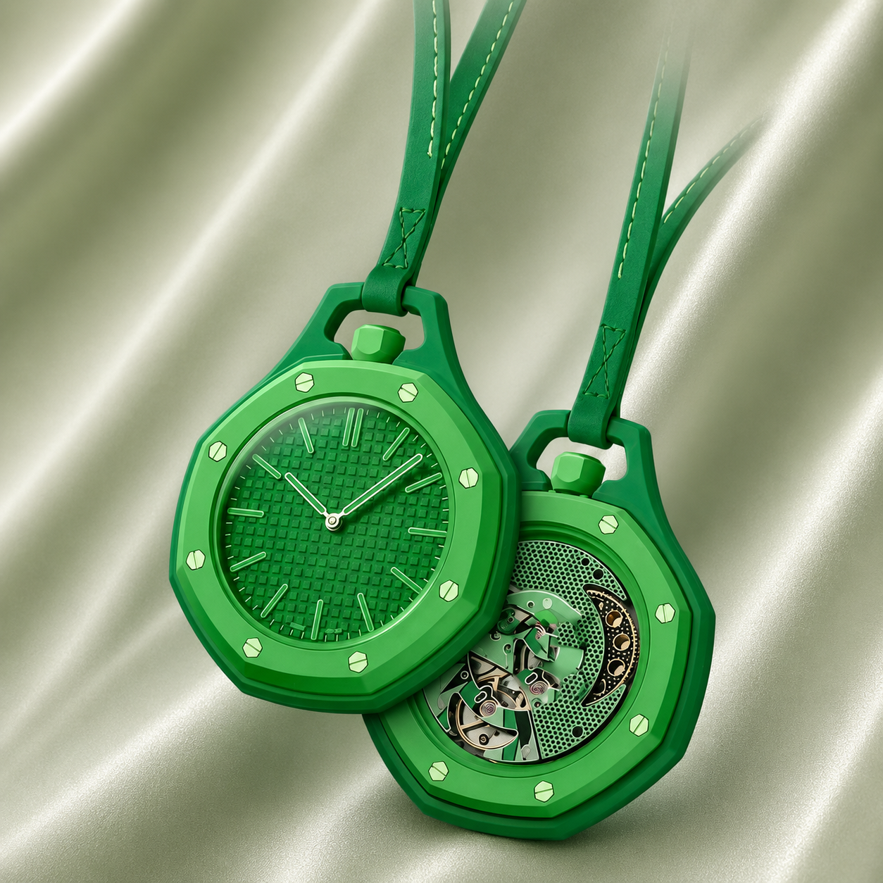 Meridian Skeleton Pocket Watch