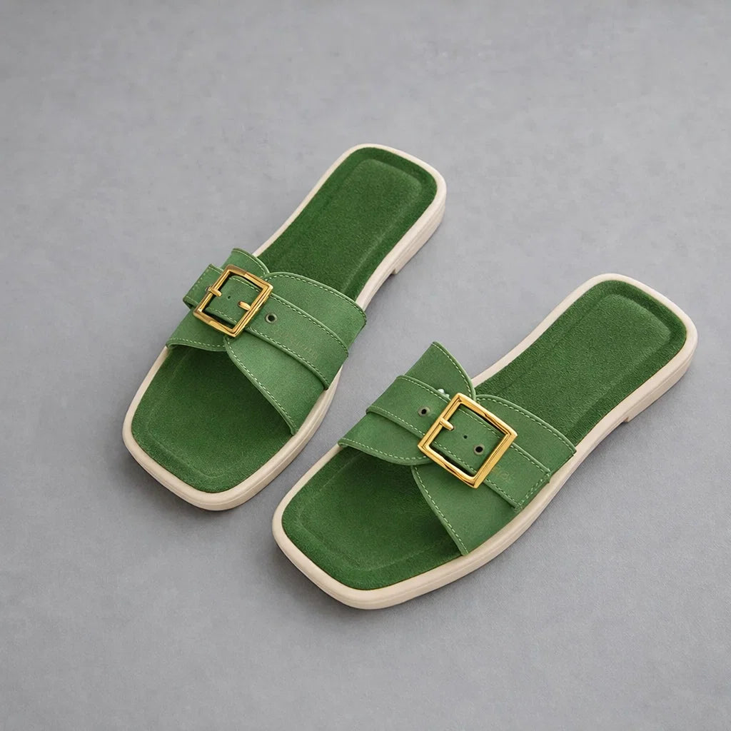 Orlina Leather Flats