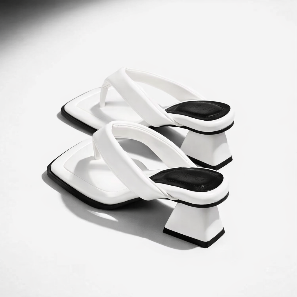 Noemi Square Mule Heels