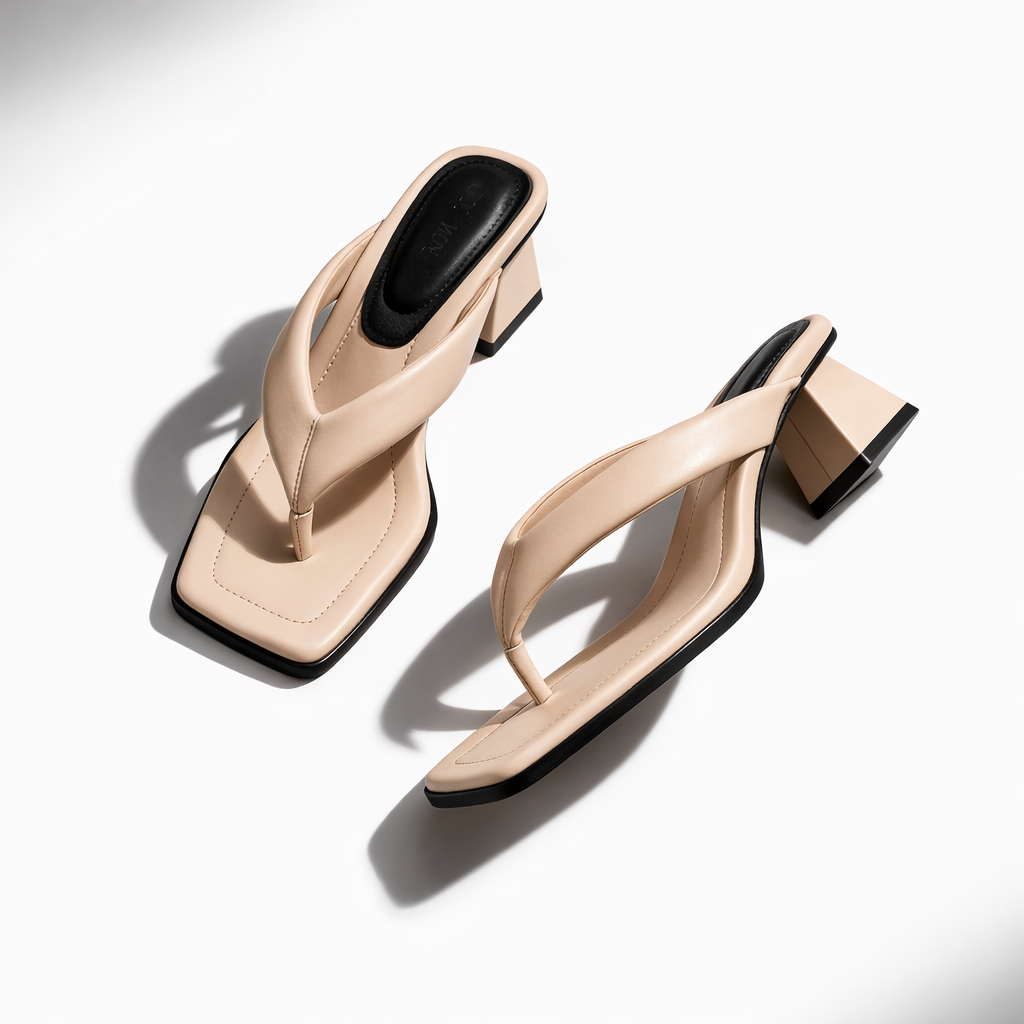 Noemi Square Mule Heels