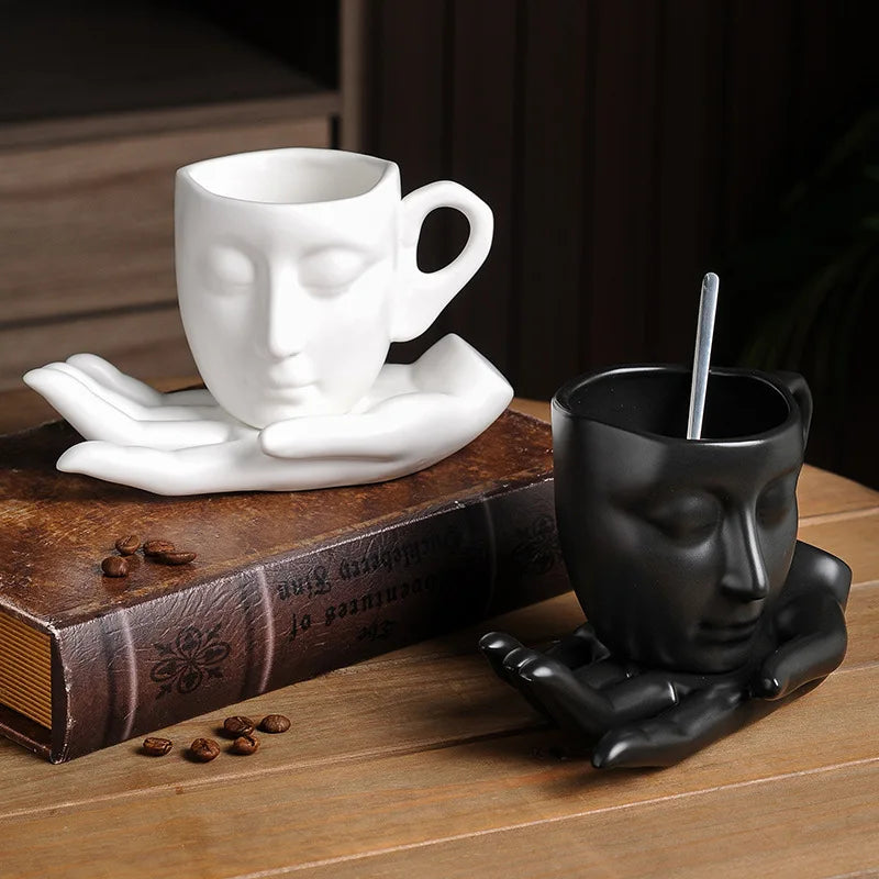 Faceless Ceramic Tea Cups