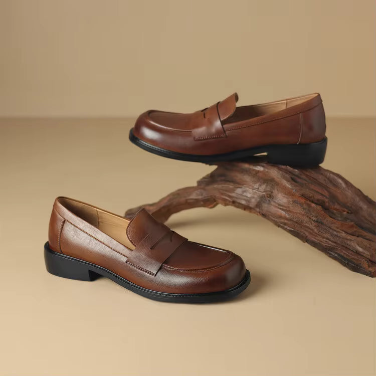 Patina Full Grain Leather Loafers