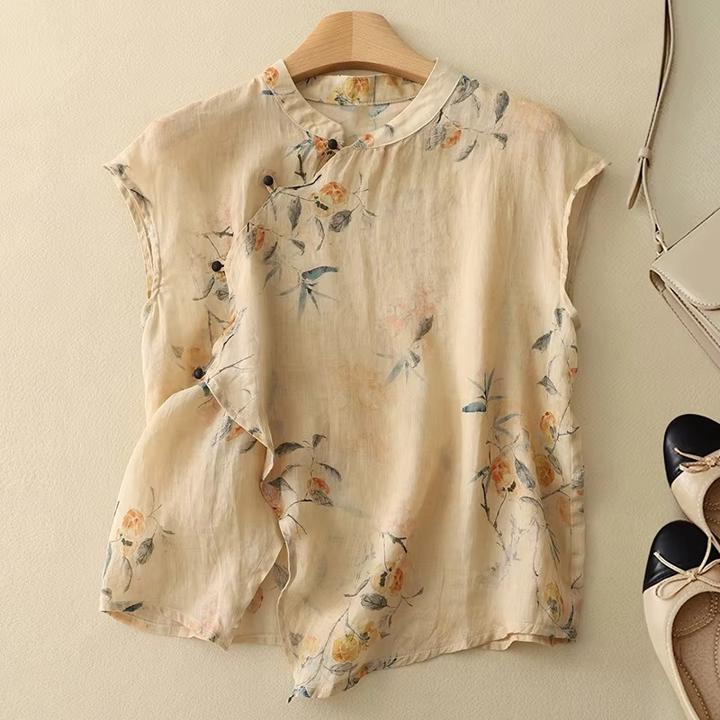 Lunara Button Blouse