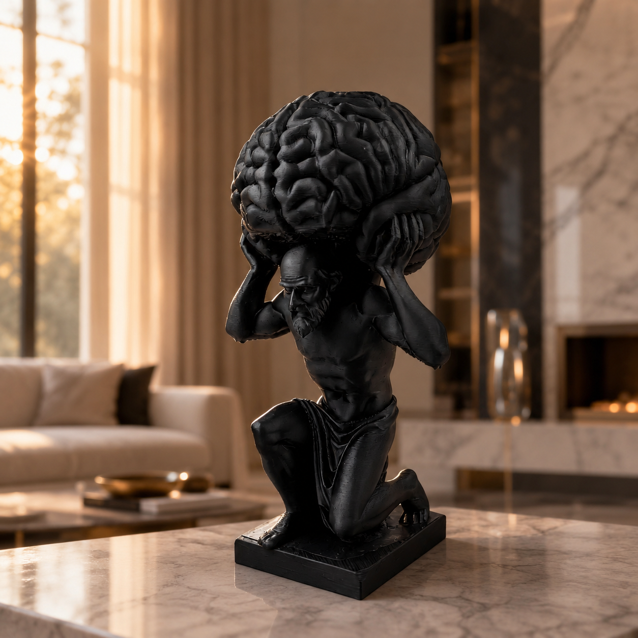Atlas "The Thinker" Statue