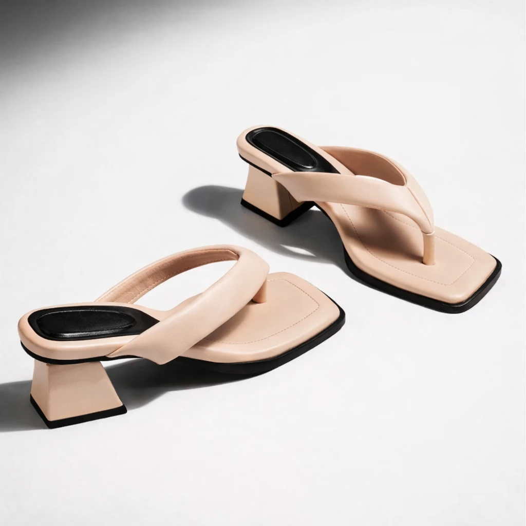 Noemi Square Mule Heels