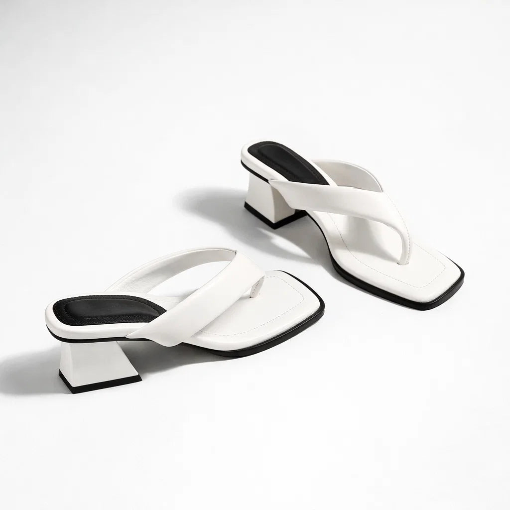 Noemi Square Mule Heels