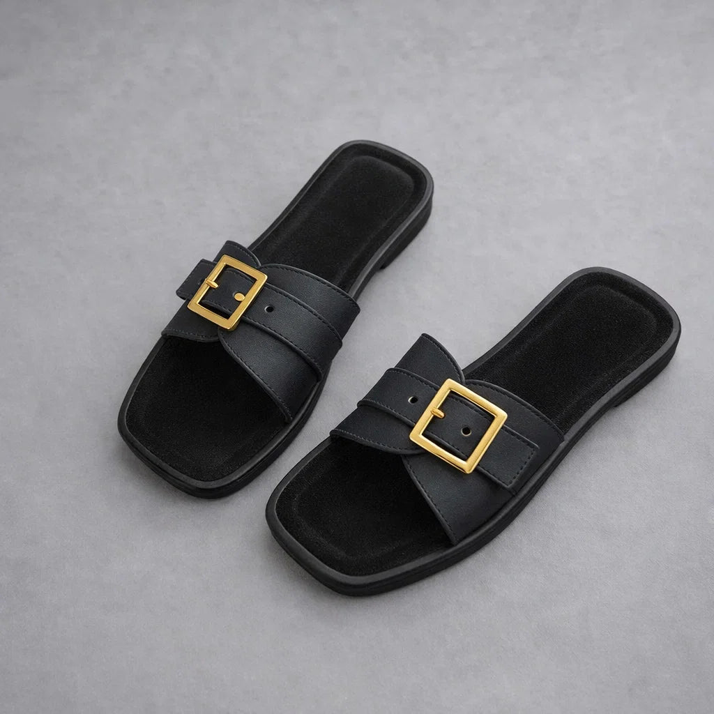 Orlina Leather Flats
